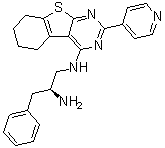 CAS # 1438881-19-6, (2S)-3-Phenyl-N1-[5,6,7,8-tetrahydro-2-(4-pyridinyl)[1]benzothieno[2,3-d]pyrimidin-4-yl]-1,2-propanediamine