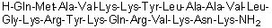 CAS # 144025-82-1, L-Glutaminyl-L-methionyl-L-alanyl-L-valyl-L-lysyl-L-lysyl-L-tyrosyl-L-leucyl-L-alanyl-L-alanyl-L-valyl-L-leucylglycyl-L-lysyl-L-arginyl-L-tyrosyl-L-lysyl-L-glutaminyl-L-arginyl-L-valyl-L-lysyl-L-asparaginyl-L-lysinamide