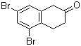 structure of CAS# 144066-44-4, 5,7-Dibromo-2-tetralone