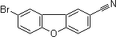 structure of CAS# 1442648-14-7, 8-Bromo-2-dibenzofurancarbonitrile