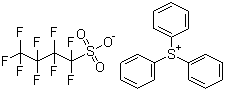 Triphenylsulfonium nonaflate molecular structure (CAS 144317-44-2)