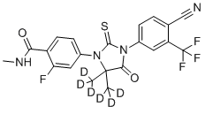 structure of CAS# 1443331-94-9, Enzalutamide-d6