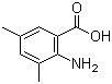 structure of CAS# 14438-32-5, 3,5-二甲基-2-氨基苯甲酸