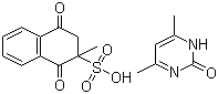 CAS # 14451-99-1, Menadione dimethylpyrimidinol bisulfite, 1,2,3,4-Tetrahydro-2-methyl-1,4-dioxo-2-naphthalenesulfonic acid compd. with 4,6-dimethyl-2(1H)-pyrimidinone