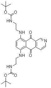 CAS # 144510-94-1, [(5,10-Dihydro-5,10-dioxobenz[g]isoquinoline-6,9-diyl)bis(imino-2,1-ethanediyl)]biscarbamic acid bis(1,1-dimethylethyl) ester