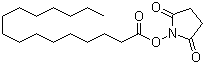 structure of CAS# 14464-31-4, Palmitic acid N-hydroxysuccinimide ester