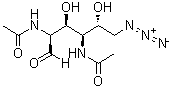 CAS # 1447950-85-7, 2,4-Bis(acetylamino)-6-azido-2,4,6-trideoxy-D-mannose