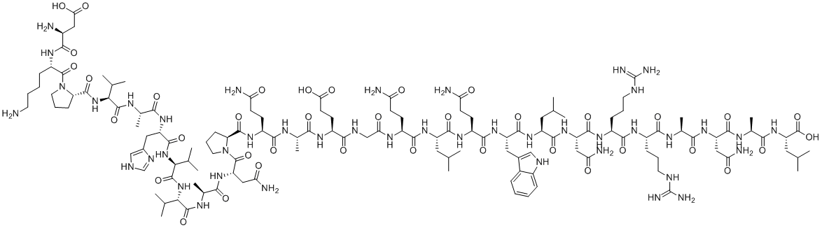 structure of CAS# 144796-70-3, 人肿瘤坏死因子-α 的多肽片段 TNF-α (10-36)