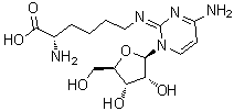 CAS # 144796-96-3, N6-(4-Amino-1-beta-D-ribofuranosyl-2(1H)-pyrimidinylidene)-L-lysine