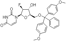 CAS 登录号：144822-63-9, 1-[5-O-[二(4-甲氧基苯基)苯甲基]-2-脱氧-2-氟-beta-D-阿拉伯呋喃糖基]-2,4(1H,3H)-嘧啶二酮