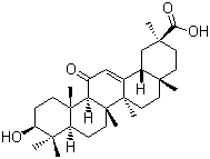 structure of CAS# 1449-05-4, 18alpha-Glycyrrhetinic acid
