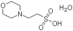 structure of CAS# 145224-94-8, 2-(N-吗啉)乙磺酸一水物