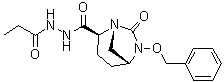 CAS 登录号：1452467-32-1, (1R,2S,5R)-7-氧代-6-(苯基甲氧基)-1,6-二氮杂双环[3.2.1]辛烷-2-羧酸 2-(1-氧代丙基)酰肼