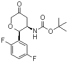CAS # 1456616-43-5, N-[(2R,3R)-2-(2,5-Difluorophenyl)tetrahydro-5-oxo-2H-pyran-3-yl]carbamic acid 1,1-dimethylethyl ester
