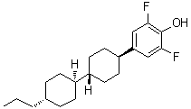 CAS # 145767-70-0, 4-(trans-4-(trans-4-Propylcyclohexyl)-cyclohexyl)-2,6-difluorophenol