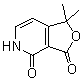 CAS 登录号：145887-88-3, 1,1-二甲基呋喃并[3,4-c]吡啶-3,4(1H,5H)-二酮