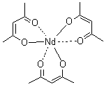 structure of CAS# 14589-38-9, 三(2,4-戊二酮)钕