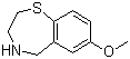 structure of CAS# 145903-31-7, 2,3,4,5-四氢-7-甲氧基-1,4-苯并硫氮杂卓