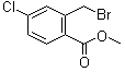 structure of CAS# 145908-29-8, 2-溴甲基-4-氯苯甲酸甲酯