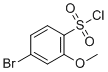 structure of CAS# 145915-29-3, 4-溴-2-甲氧基苯-1-磺酰基氯化物