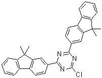 structure of CAS# 1459162-69-6, 2-氯-4,6-二(9,9-二甲基-9H-芴-2-基)-1,3,5-三嗪