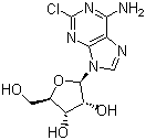 structure of CAS# 146-77-0, 2-氯腺嘌呤核苷