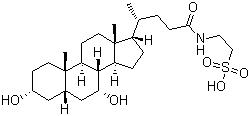 structure of CAS# 14605-22-2, 牛磺熊去氧胆酸