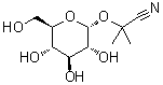 CAS # 14605-42-6, Isolinamarin, 2-(alpha-D-Glucopyranosyloxy)-2-methylpropanenitrile, Isolinamaroside