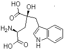 CAS 登录号：146142-94-1, 莽那亭, (2S,4S)-2-氨基-4-羧基-4-羟基-5-(3-吲哚基)戊酸