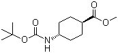 structure of CAS# 146307-51-9, 反式-4-(叔丁氧羰基氨基)环己烷甲酸甲酯