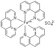 structure of CAS# 14634-91-4, 亚铁菲绕啉离子硫酸盐