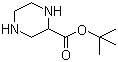 structure of CAS# 146398-94-9, tert-Butyl 2-piperazinecarboxylate