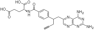 structure of CAS# 146464-95-1, 10-炔丙基-10-去氮杂氨基蝶呤