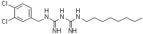 CAS # 146510-36-3, Olanexidine, N-[(3,4-Dichlorophenyl)methyl]-N'-octylimidodicarbonimidic diamide, N1-(3,4-Dichlorobenzyl)-N5-octylbiguanide