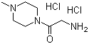 structure of CAS# 146788-11-6, 2-氨基-1-(4-甲基哌嗪-1-基)乙酮二盐酸盐