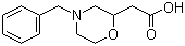 structure of CAS# 146944-27-6, (4-苄基吗啉-2-基)乙酸