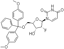 CAS # 146954-74-7, 5'-O-[Bis(4-methoxyphenyl)(phenyl)methyl]-2'-deoxy-2'-fluorouridine, 2'-Deoxy-5'-O-DMT-2'-fluorouridine
