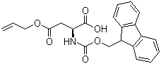 structure of CAS# 146982-24-3, Fmoc-L-天冬氨酸 4-烯丙酯