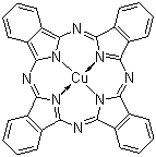 Copper phthalocyanine molecular structure (CAS 147-14-8)