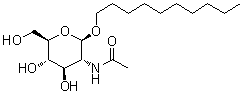 CAS 登录号：147025-05-6, 癸基 2-(乙酰氨基)-2-脱氧-beta-D-吡喃葡萄糖苷