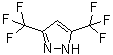 structure of CAS# 14704-41-7, 3,5-Di(trifluoromethyl)pyrazole