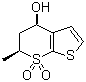 structure of CAS# 147128-77-6, (4R,6S)-5,6-Dihydro-4-hydroxy-6-methylthieno[2,3-b]thiopyran-7,7-dioxide