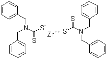 CAS 登录号：14726-36-4, 二苄基二硫代氨基甲酸锌, 橡胶促进剂 ZBEC