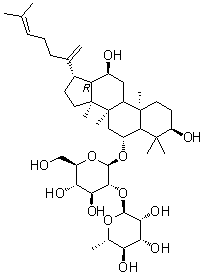structure of CAS# 147419-93-0, 人参皂苷 Rg6