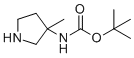 CAS # 147459-52-7, N -(3-Methyl-3-pyrrolidinyl)-carbamic acid 1,1-dimethylethyl ester