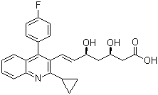 structure of CAS# 147511-69-1, 匹伐他汀