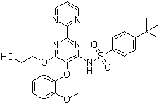 structure of CAS# 147536-97-8, 伯森坦