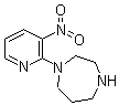 structure of CAS# 147539-29-5, 1-(3-Nitropyridin-2-yl)-1,4-diazepane