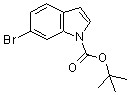structure of CAS# 147621-26-9, N-(tert-Butoxycarbonyl)-6-bromoindole
