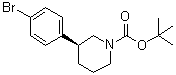 CAS # 1476776-55-2, (3S)-3-(4-Bromophenyl)-1-piperidinecarboxylic acid 1,1-dimethylethyl ester